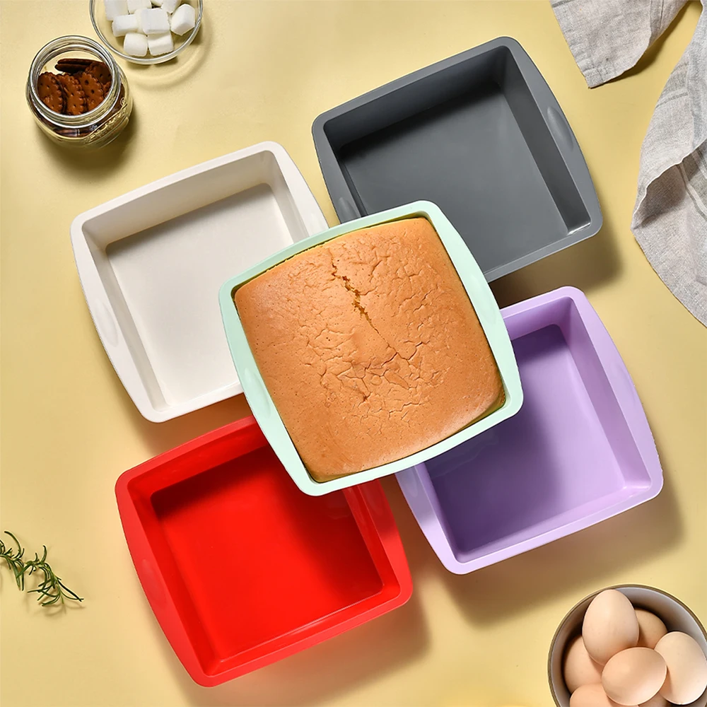 Kitchen Appliances Garage - 1/4pcs Silikon quadratische Kuchen form leicht