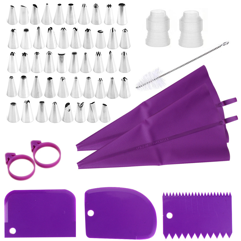 Kitchen Appliances Garage - Edelstahl-Spritztüllen-Set mit Spritzbeutel, Küchen- und Konditoreiwerkzeuge
