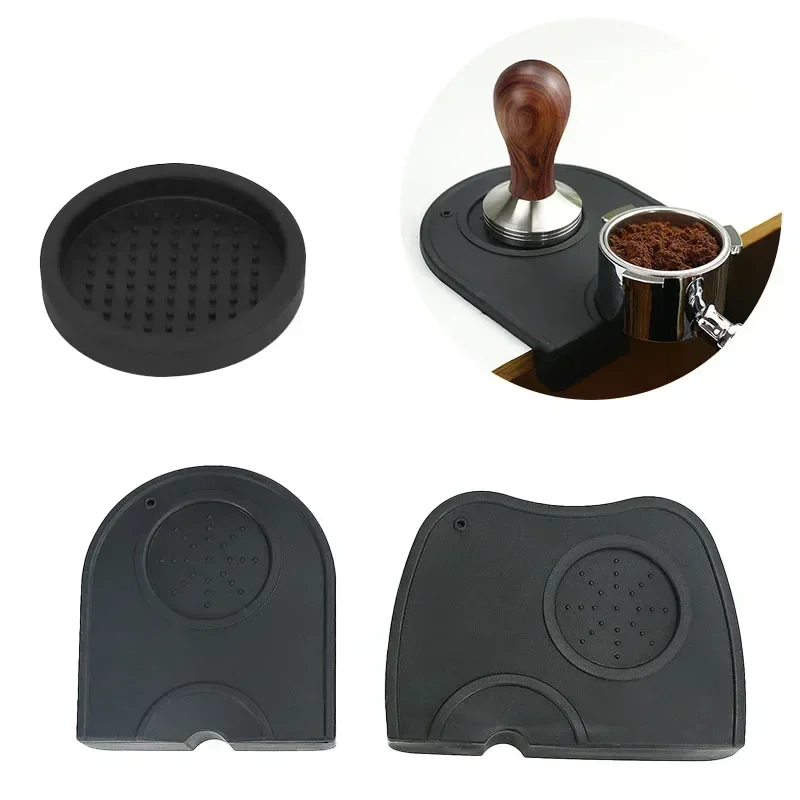 Kitchen Appliances Garage - Kaffeepulver-Pad, rutschfeste Silikon-Stampfstation, Espresso-Matte für Zuhause,