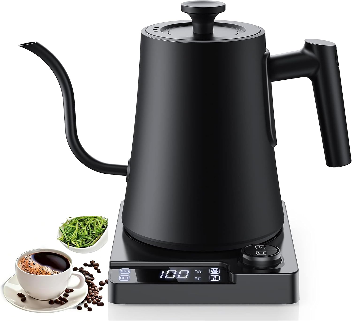 Electric Kettle Gooseneck - Elektrischer Schwanenhals-Wasserkocher mit ±1° Temperaturgenauigkeit ℉