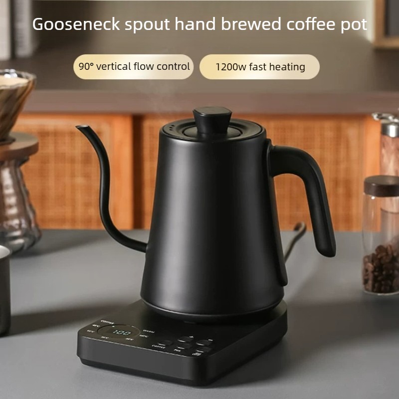 Electric Kettle Gooseneck - Elektrischer Schwanenhals-Kaffeekessel mit Temperaturhaltefunktion, 110V 220V,