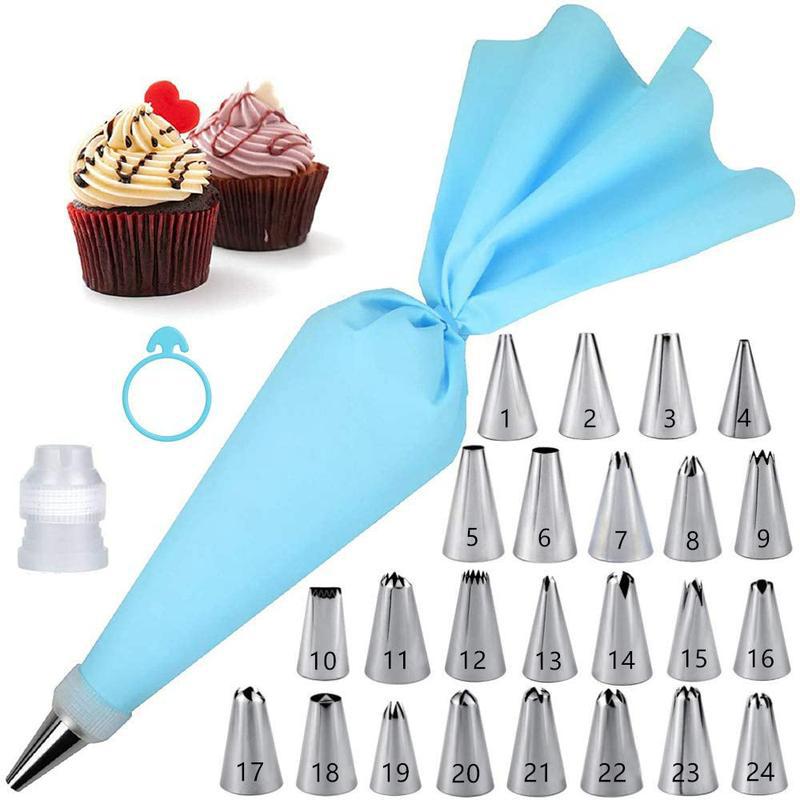 Kitchen Appliances Garage - Spritztüllen-Set für Kuchendekoration, Konditorei-Ausrüstung, Küchenzubehör, Spritzbeutel