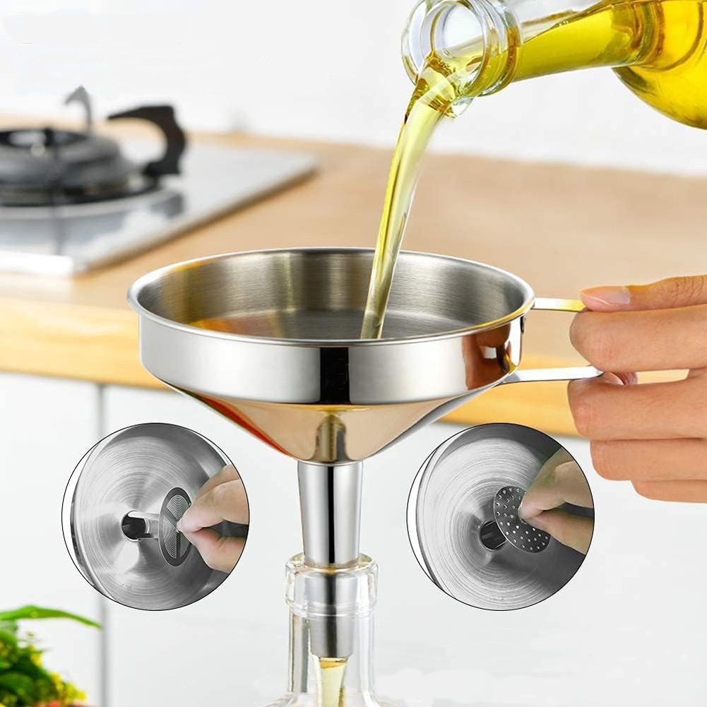 1 Stück Edelstahl-Öltrichter m – Kitchen Appliances Garage Bewertung und Preis