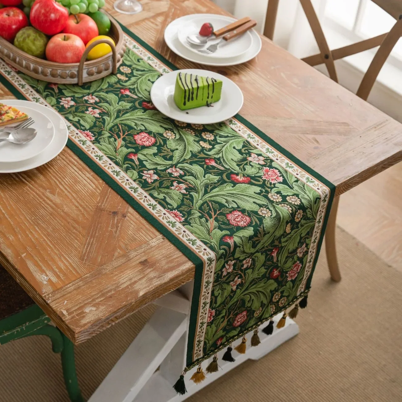 Pflanze Blume Tischläufer mit  – Kitchen Appliances Table Bewertung und Preis