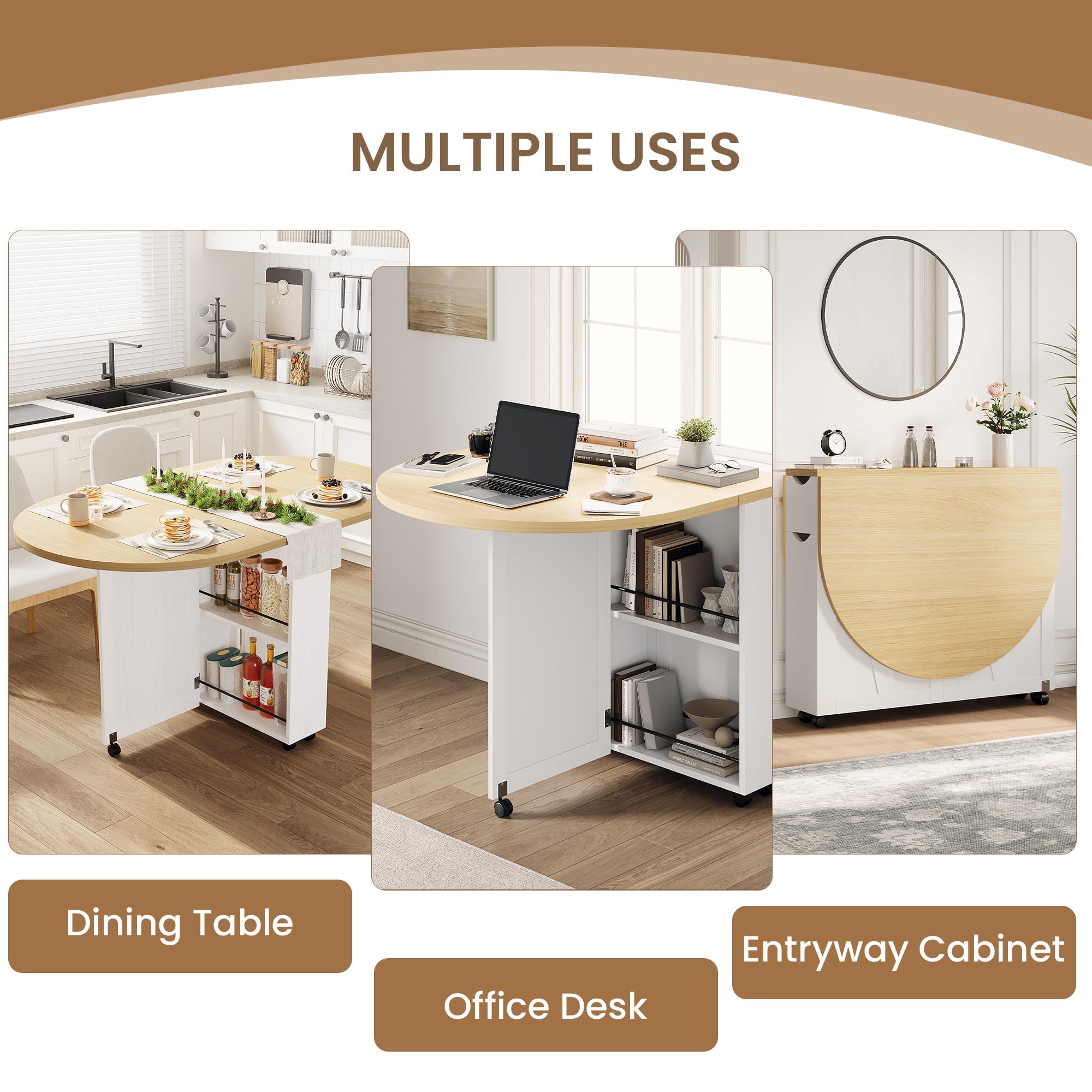 3-in-1 Klappbarer Esstisch mit – Kitchen Appliances Table Bewertung und Preis